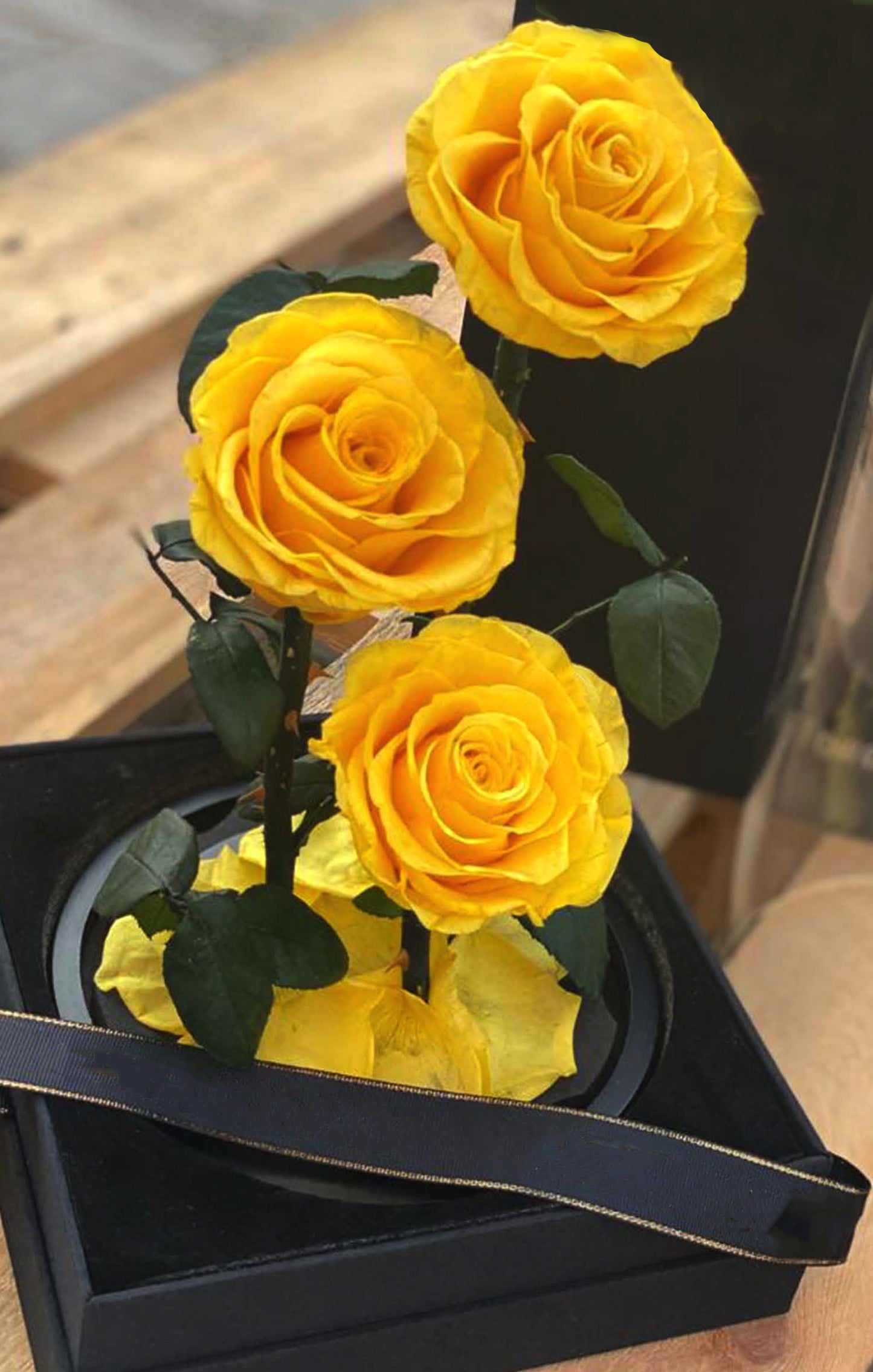 Yellow Infinity Rose (Forever Rose)