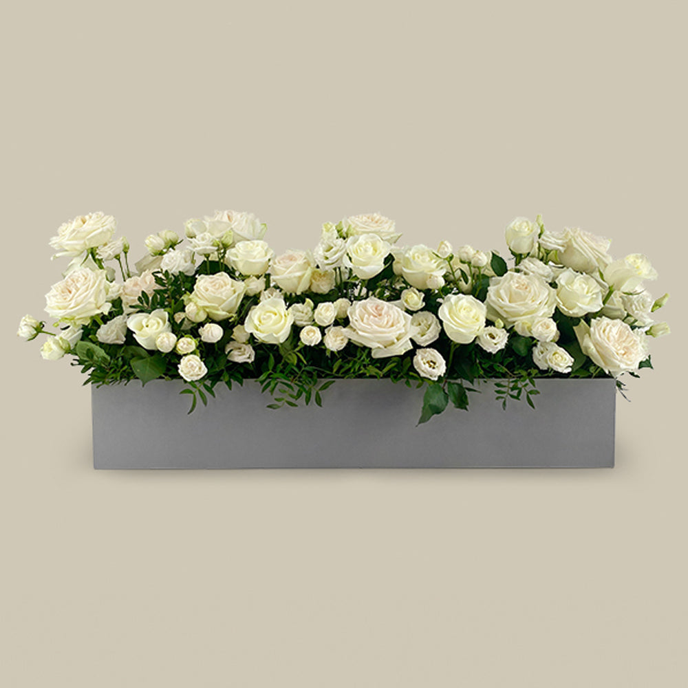 Fresh Flower Box - Pearl Rose Flower Box