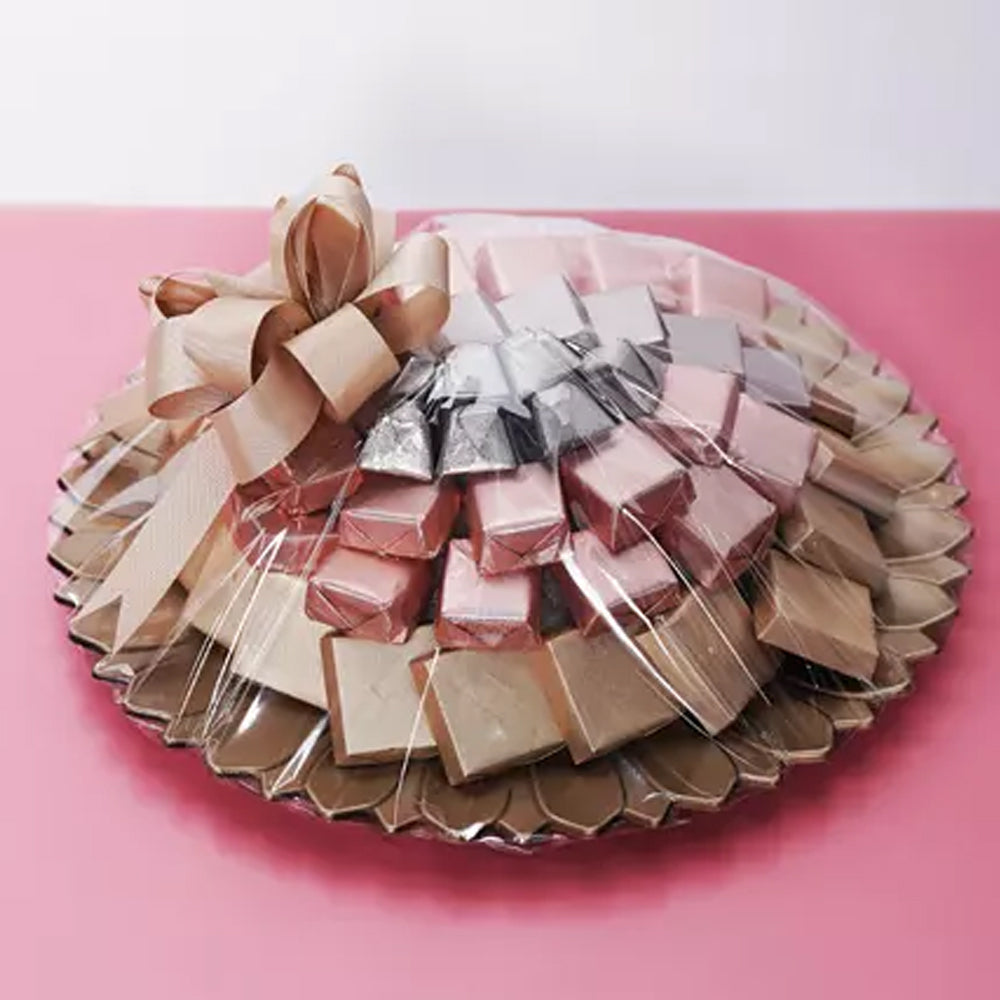 Pink and Golden Chocolate Tray - Ramadan Special