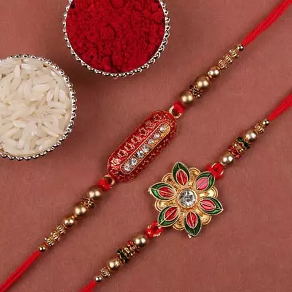 Rakhi - Meenakari & Capsule Rakhi With Dry Fruits