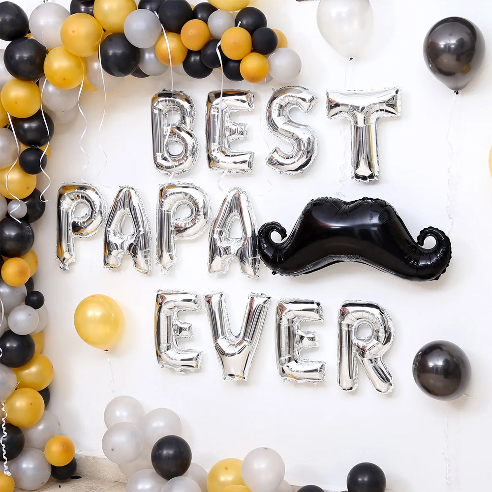 Father's Day - Premium Classy Balloon Decor for Best Papa Ever