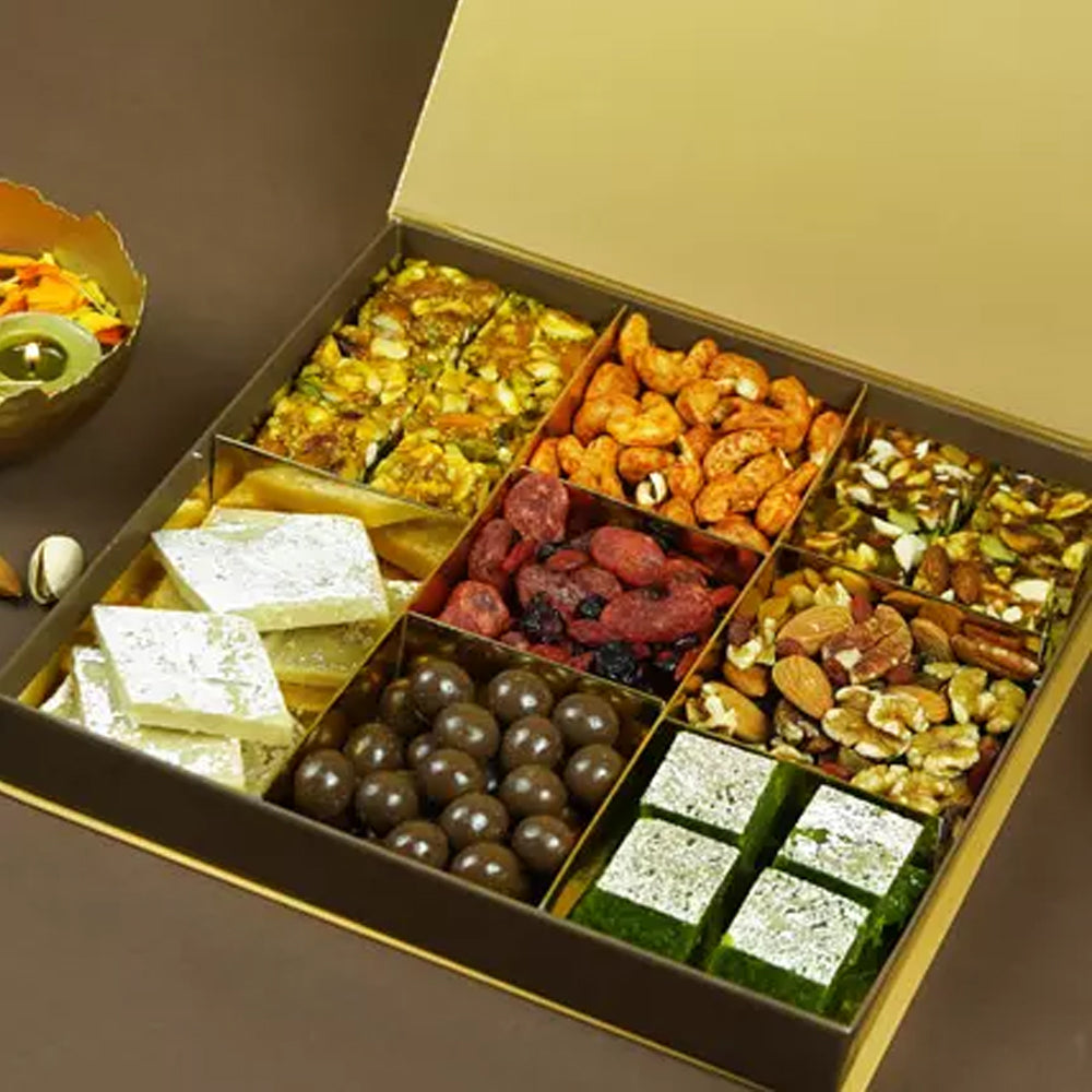 Holi - Assorted Sweets n Dry Fruits Big Box