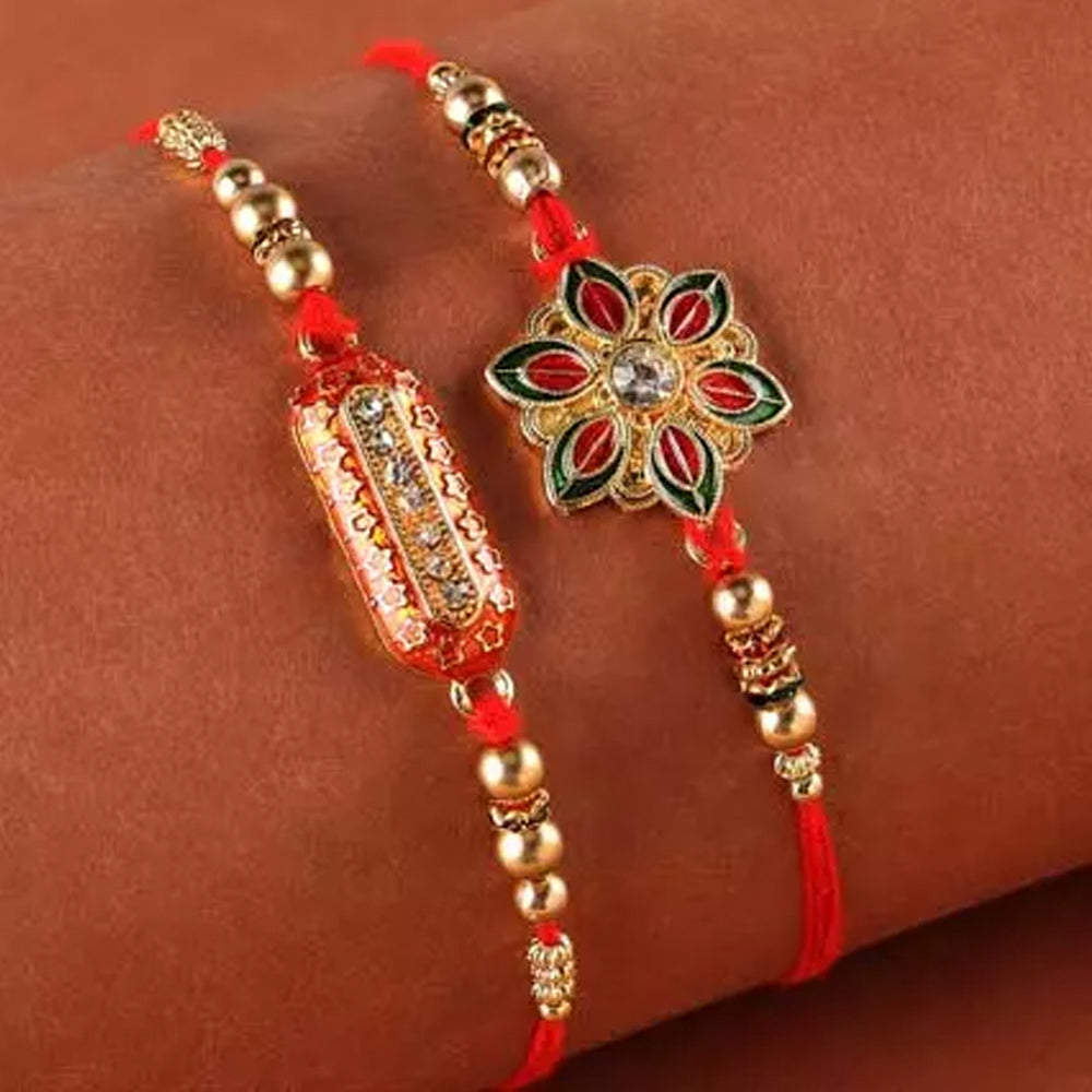 Rakhi - Meenakari & Capsule Rakhi With Dry Fruits