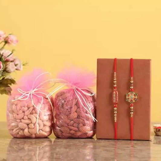 Rakhi - Meenakari & Capsule Rakhi With Dry Fruits