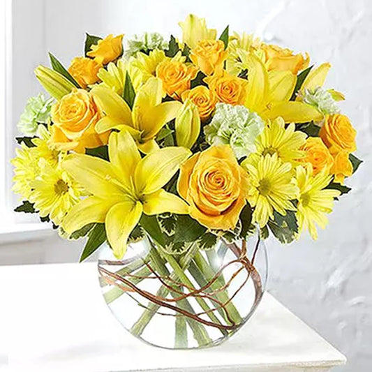 Easter - Bowl Of Happy Flowers