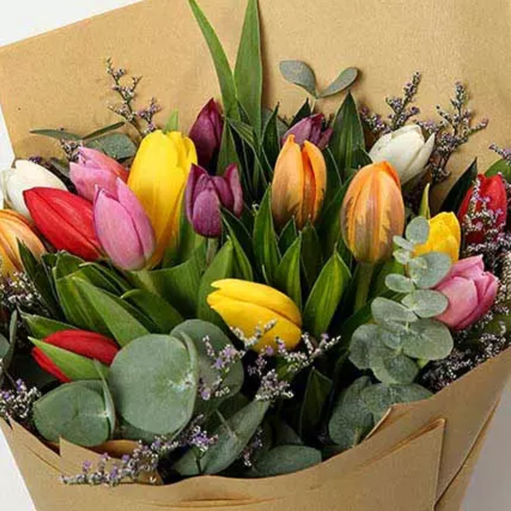 Easter - Beautiful Tulips Bouquet