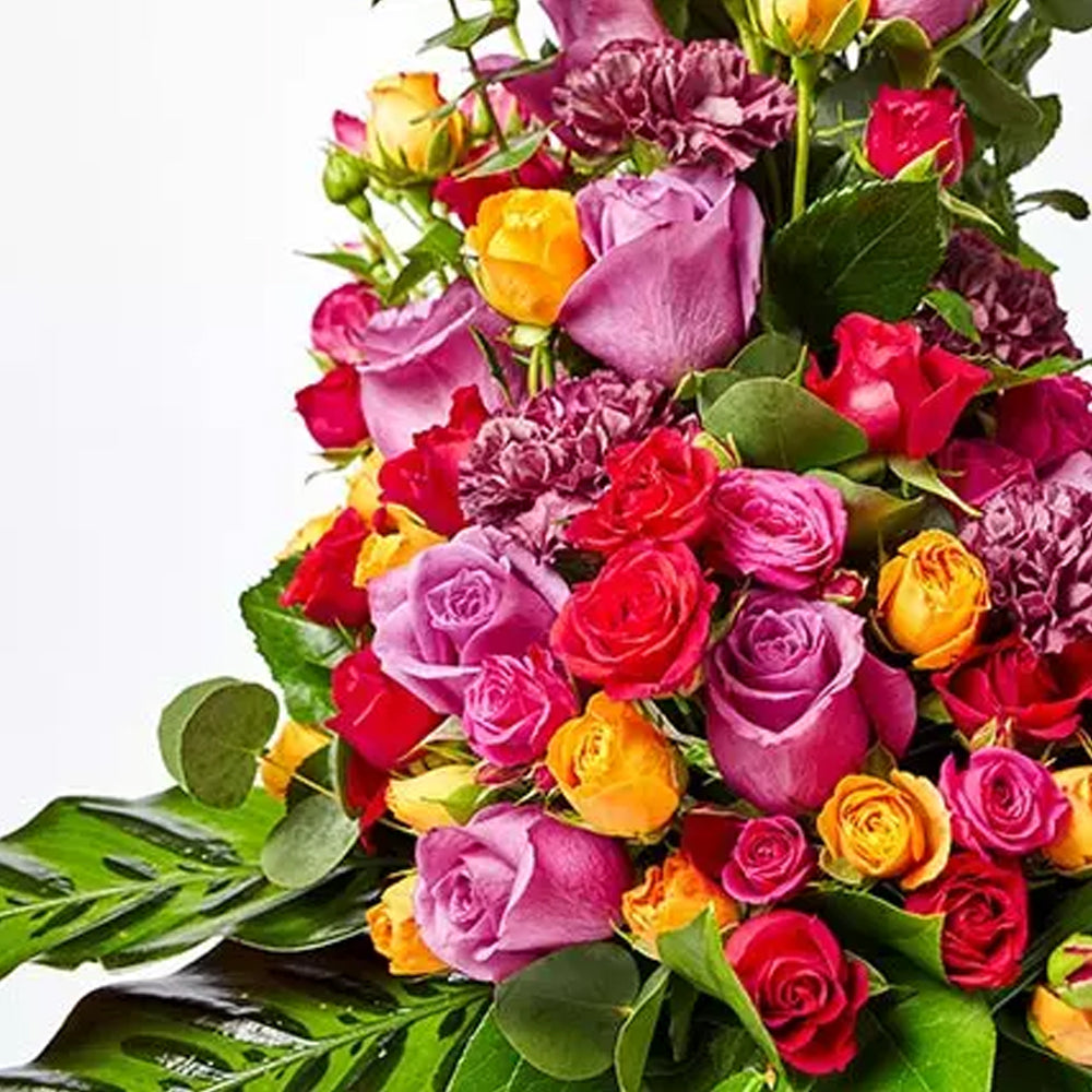 Ramadan -  Heavenly Mixed Roses N Carnations Vase Arrangement
