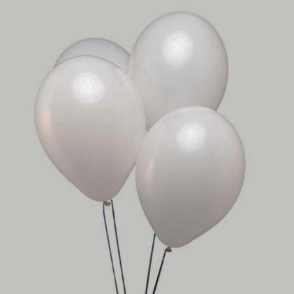 WHITE BALLOONS
