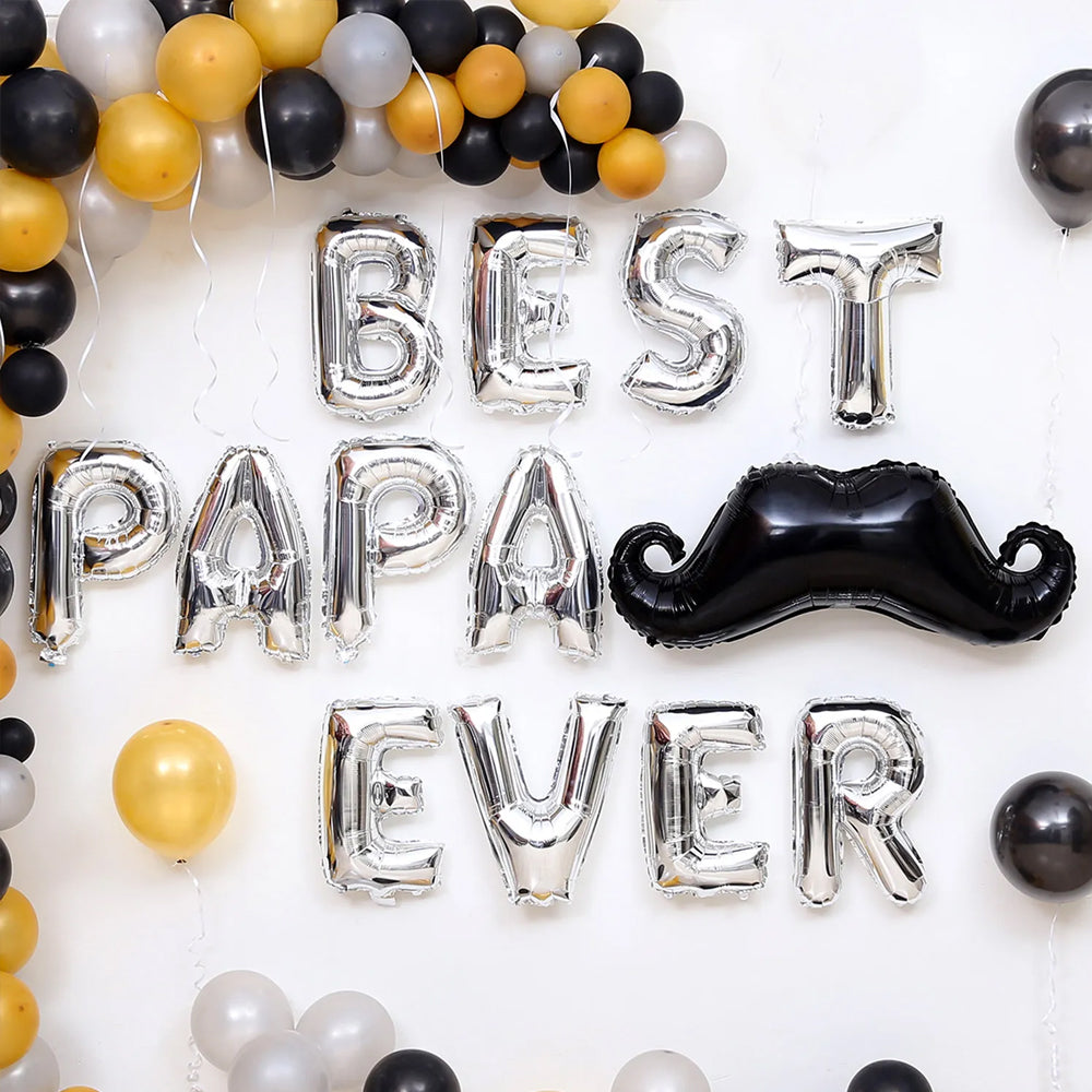 Father's Day - Premium Classy Balloon Decor for Best Papa Ever
