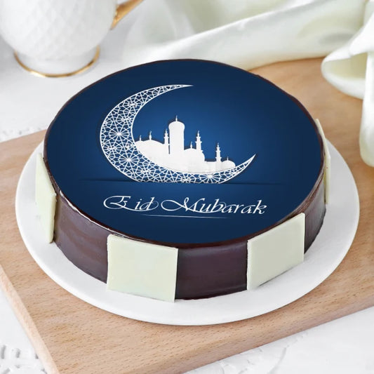 Eid Mubarak Printed Cream Cake